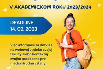 Erasmus+ štúdium výzva na ak. rok 2023/2024
