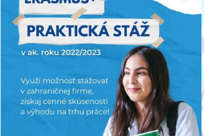 Erasmus praktické stáže 2022/23 (deadline 15.december 2022)