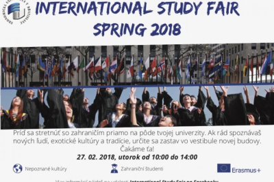 Pozvánka na International Study Abroad Fair 2018 na EU v Bratislave