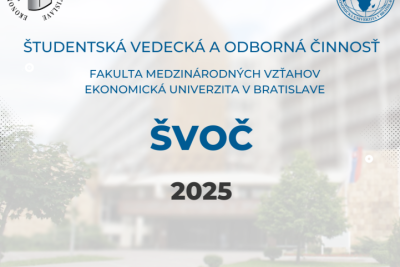 23. ročník ŠVOČ na FMV