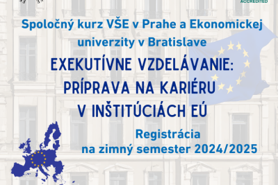 Registrácia na prípravný kurz do inštitúcií EÚ - zimný semester v akad. roku 2024/2025