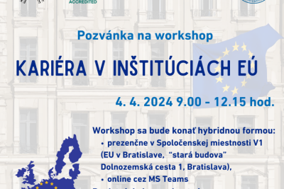 Workshop „Kariéra v inštitúciách EÚ“