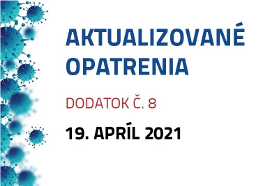 Dodatok č. 8 k opatreniu rektora č. 1/2021