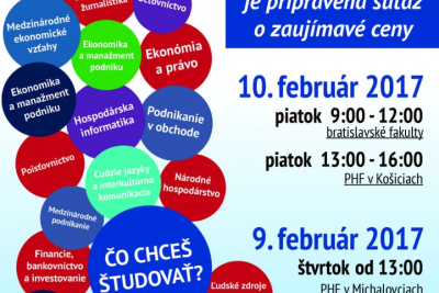 Informačný deň 2017 na Ekonomickej univerzite v Bratislave