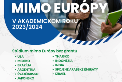Hlavná výzva-Štúdium na partnerských univerzitách mimo Európy na akademický rok 2023/2024