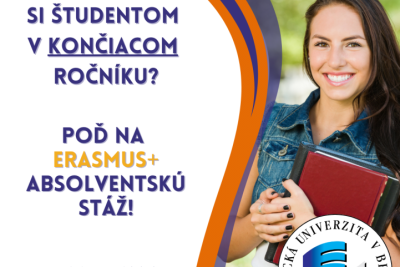 Erasmus+ absolventská stáž