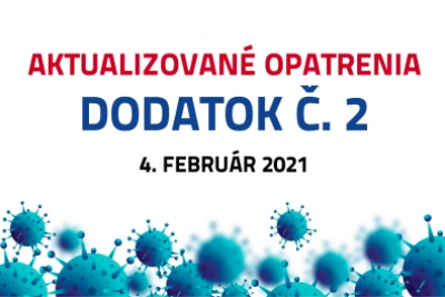 Dodatok č. 2 k opatreniu rektora číslo 1/2021