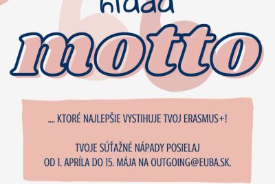 …pretože Erasmus+ si zaslúži svoje motto!