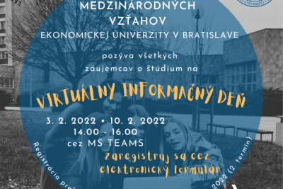 Virtuálny informačný deň pre záujemcov o štúdium v akad. r. 2022/2023