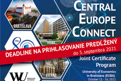 Central Europe Connect – zimný semester 2021/22 – zmena na hybridný formát programu a predĺženie deadlinu na prihlasovanie