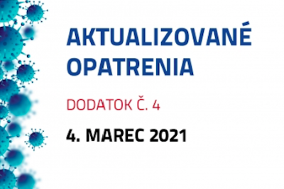 Dodatok č. 4 k opatreniu rektora číslo 1/2021