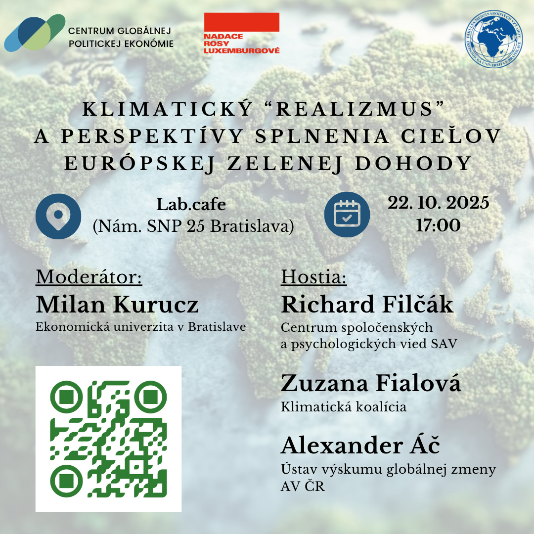 klimatický realizmus a perspektívy splnenia cieľov európskej zelenej dohody